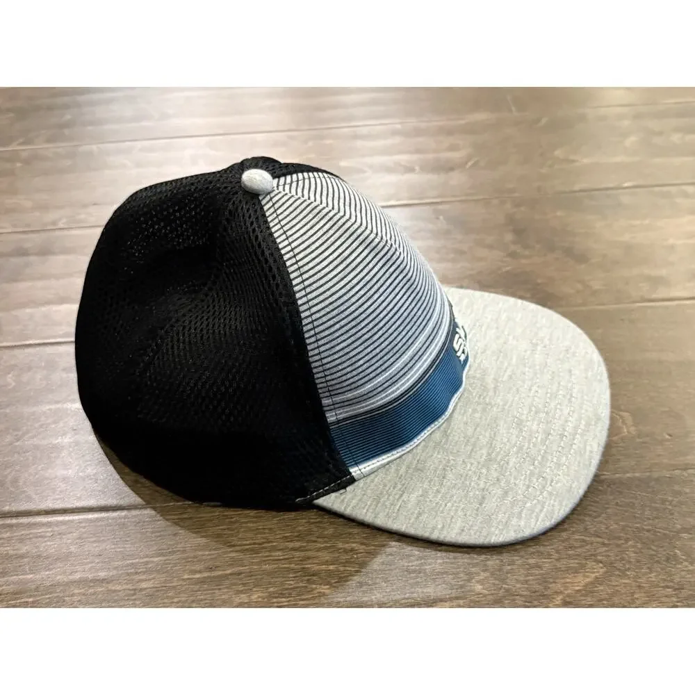 K-Products Subaru Rally Team USA Mens Gray Black Fitted Mesh Hat One Size Cap